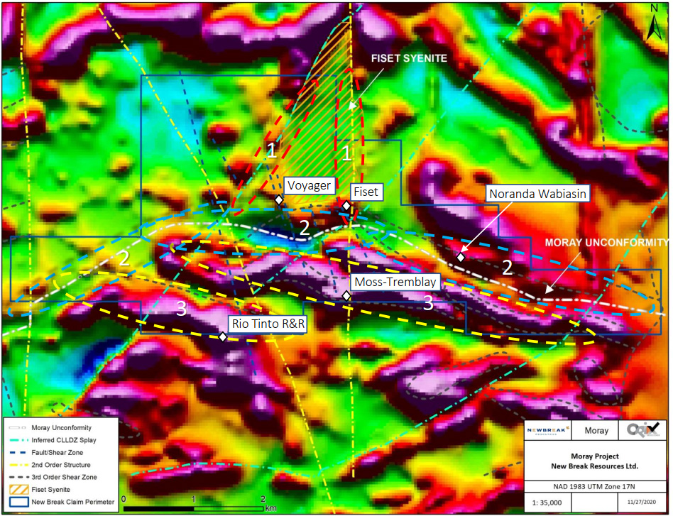 Target Ellipsoids Covering High-Priority Geology, Geophysical and Structural Trends