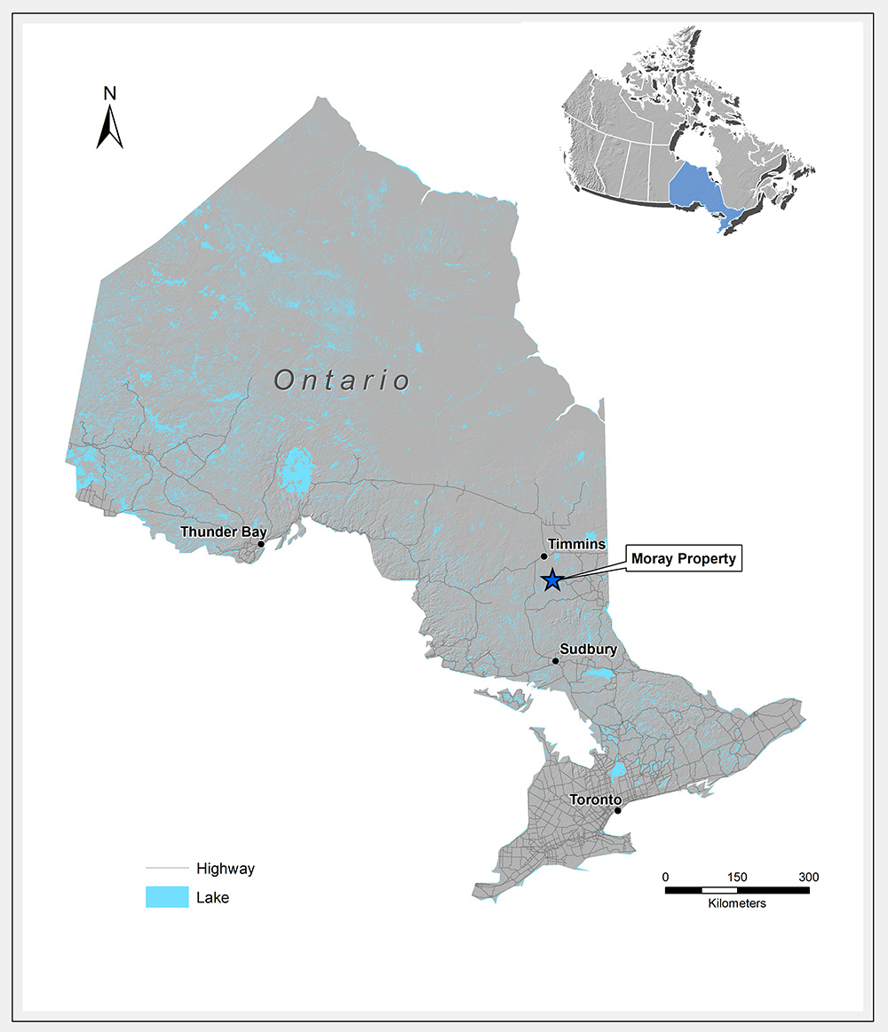 Moray Gold Project Map