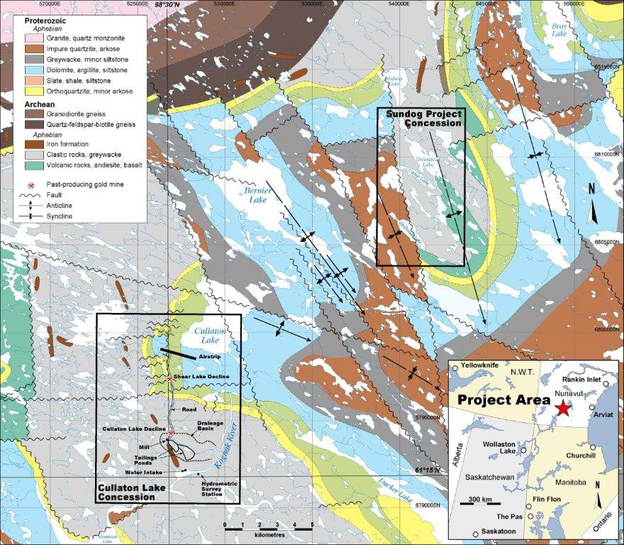 Sundog Project Geology Map